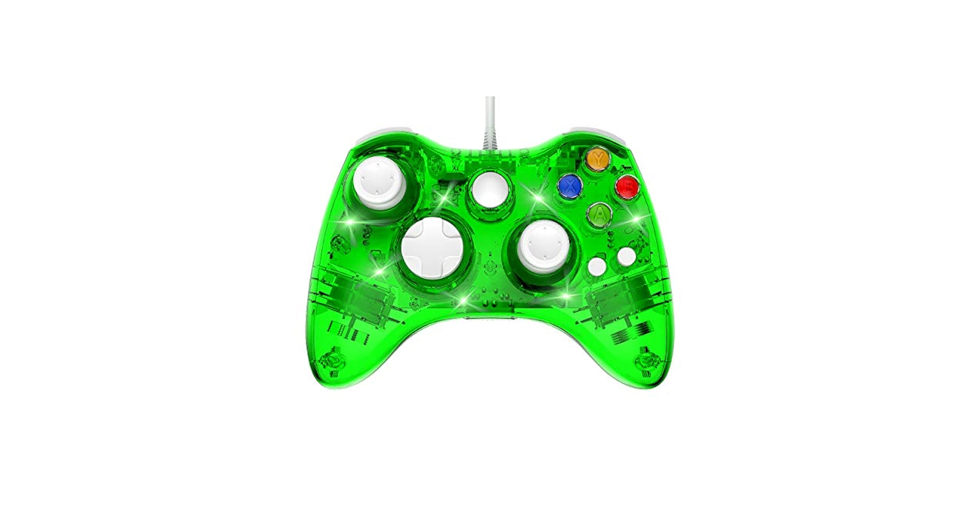 Amazon.com: PAWHITS Wired Xbox 360 Controller with Cool LED